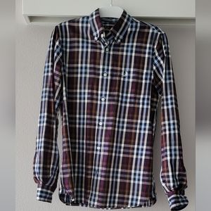 Fred Perry Long Sleeve Button Down Shirt, Men's Small, Cotton